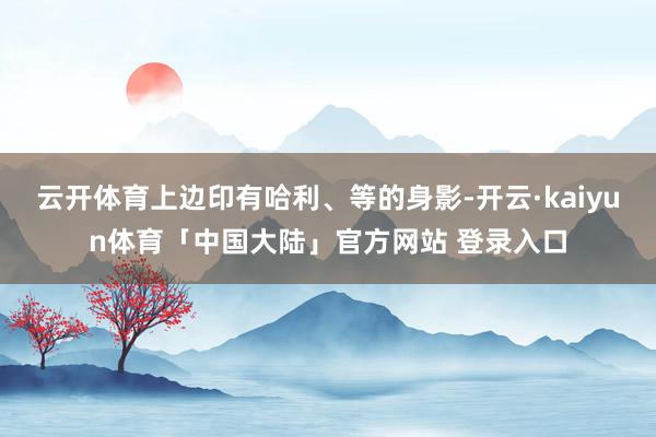 云开体育上边印有哈利、等的身影-开云·kaiyun体育「中国大陆」官方网站 登录入口